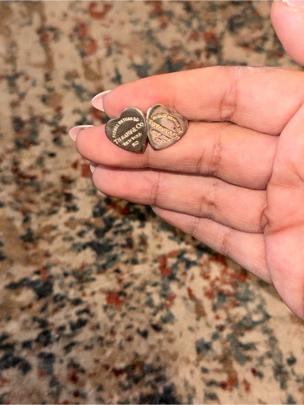 Tiffany & Co. Large Return to Tiffany Heart Tag Stud Earrings